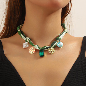 2025 collana morbida Bandana con cuore placcato in oro ciondolo da sole per donne e ragazze gioielli impilabili - Product Image 3