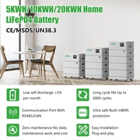 Conteneur de Stockage d'Énergie Solaire Tout-en-Un Modulaire 48V 100Ah 200Ah LiFePO4 10KWH 20KWH Système Solaire Batterie Empilable 48V
