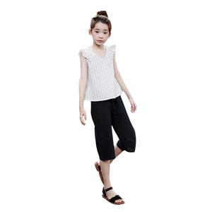 Pantalons à jambes larges, pantalons palazzo et gilets pour enfants, vente chaude, vêtements pour filles, ensembles de vêtements pour enfants, achat en gros de Chine - Product Image 1