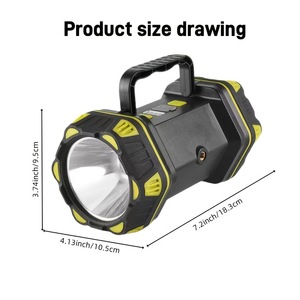 Linterna LED Recargable con Luz Lateral y Salida USB, Linterna de Camping para Exteriores - Product Image 3