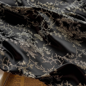 Thiết kế mới Cổ Lụa sáng satin lá mô hình đa màu tính khí jacquard trang trí vải - Product Image 6