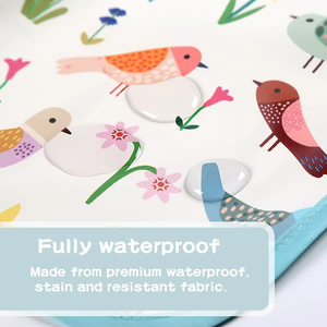 Bavoirs pour bébé en matériau écologique Tabliers d'alimentation en PU imperméables pour les tout-petits Bavoirs réutilisables pour l'alimentation à domicile - Product Image 5