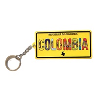 Porte-clés souvenir personnalisé avec logo, plaque d'immatriculation miniature en aluminium