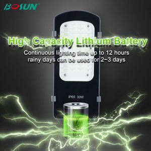 BOSUN nuovo design smart <span class=keywords><strong>lampione</strong></span> stradale a energia solare a bassa tensione 20w 30w 50w watt <span class=keywords><strong>lampione</strong></span> solare - Product Image 3