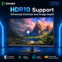 27 Zoll FHD Monitor 144Hz Computerbildschirm PC-Monitor Gaming-Monitor mit Verstellbarem Standfuß
