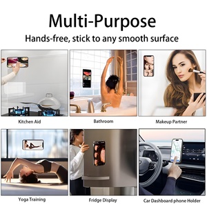 24 Suction Cup <b>Silicone</b> Phone Holder Thick Multi-Functional Phone Stand Multiple Colors Single-Sided Adhesive - Product Image 5