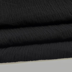 Формальное черное мусульманское абайское платье из шерсти Персик Ткань - Product Image 2