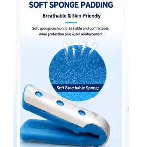 Attelle de <span class=keywords><strong>doigt</strong></span> en aluminium réglable pour le soutien et la protection des doigts arrosés, des doigts cassés, des entorses et des fractures, pour la <span class=keywords><strong>rééducation</strong></span> - Product Image 4