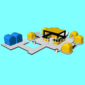 Plataforma <span class=keywords><strong>Flotante</strong></span> Inflable <span class=keywords><strong>de</strong></span> PVC <span class=keywords><strong>de</strong></span> 3x3m con Toldo y Carpas Bana para Fiestas - Product Image 3
