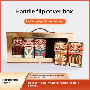 2026 New Creative Flip-Top Gift <b>Box</b> with Handle Custom Made <b>Large</b> Capacity - Product Image 4