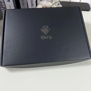 Cajas de Cartón Negro Personalizadas con Logotipo Impreso a Color, Cajas de Embalaje Corrugadas Medianas para Envío y Logística - Product Image 6