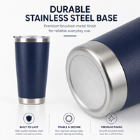 Gobelet isotherme en acier inoxydable de 20 oz avec logo personnalisé, vente en gros, anti-fuite, pour café