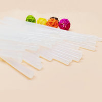 Bâton de colle thermofusible tige de colle thermofusible écologique Transparent 7MM 50 pièces adapté au processus de pistolet à colle collage bricolage