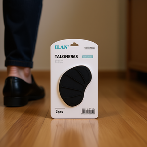 Cuscinetti per tallone Ilan, 2 pezzi, adesivi, neri e beige, per il comfort delle scarpe - Product Image 3