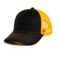 Gorra de béisbol de algodón peinado transpirable de 6 paneles, ajustable, de color liso, con malla, para verano, protección solar, para las cuatro estaciones, de Yiwu