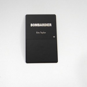 Carte de visite en métal NFC avec demi étiquette en PVC 51*38mm miroir noir mat or/<span class=keywords><strong>argent</strong></span> Tap Go <span class=keywords><strong>puce</strong></span> NFC étanche fréquence 13.56MHz - Product Image 1