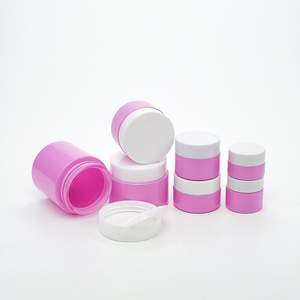 Sang Trọng Frosted 5 10 15 20 30 <span class=keywords><strong>50</strong></span> 100 <span class=keywords><strong>Ml</strong></span> 1Oz Thủy Tinh Mỹ Phẩm Chăm Sóc Mặt Kem Lọ Với Nhựa Màu Trắng Có Nắp Đậy - Product Image 3