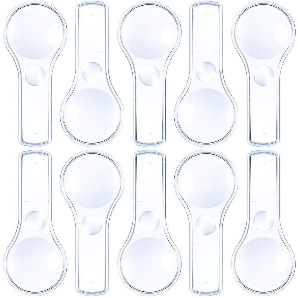 Пластиковая лупа, миниатюрное увеличительное стекло 5X и 15X, ручное чтение для детей дома, класса, уличная ручка для наблюдения за наукой