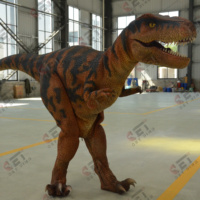 Costume de dinosaure animatronique à jambes cachées pour parcs, attraction Velociraptor, costume de dinosaure personnalisé