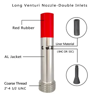 Venturi Nozzle Manufacturers Customize Cleaning Equipment Parts Sandblasting Nozzle Boron Carbide And Silicon Carbide Venturi Nozzle Sand Blasting Nozzle