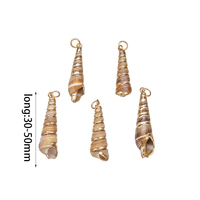 Coquille de conque naturelle Coquille d'ormeau Oncomelania Glabra Pendentif Bijoux DIY Bracelet Carillon à vent Collier pour femmes et hommes