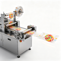 Automatische Horizontale Kissenverpackungsmaschine, Flowpacker für Lutscher-, Schokoladen- und Süßigkeitenverpackungen