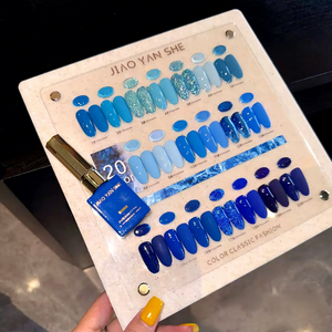 Jiaoyanshe Proveedor Mayorista de Uñas, Nueva Llegada, Kit de Esmalte de Uñas en Gel Brillante de 20 Colores con Tarjeta de Exhibición Gratis - Product Image 4