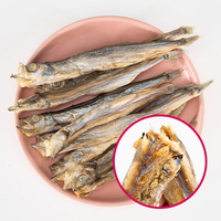 Groothandel Gedroogde Gehele Kapelijn Huisdiertreats Hoog Eiwitgehalte Omega 3 Natuurlijke Snack Aangepaste Verpakking OEM Fabriek Bulk