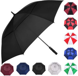 Parapluie de golf automatique extra-large à double auvent ventilé de 62, 68 ou 72 pouces – Cadeaux d'affaires - Product Image 3