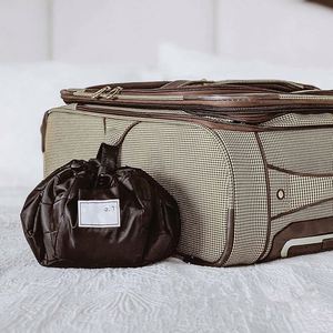 Free Sample Cosmo <b>Drawstring</b> Cosmetic & Makeup <b>Bag</b> Organizer, <b>Toiletry</b> <b>Bag</b> for Travel, Gifts, and Daily Use, 20 4inch, Black - Product Image 5