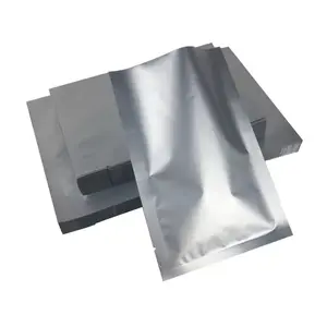 Driezijdige Afdichting Zilveren Kleur Vacuüm Verzegelde Zak Aluminiumfolie Voedselverpakkingen