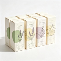 Boîtes en carton blanc imprimées en couleur sur mesure pour flacons compte-gouttes d'huiles essentielles, huiles capillaires et huiles pour le corps
