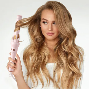 Vivid&vogue Vav-208b <span class=keywords><strong>Rizador</strong></span> de Pelo Profesional Portátil Automático Giratorio de 32mm y 13mm con Barril Reemplazable en Blanco y Morado (2 Colores) - Product Image 2