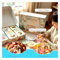 Kit de Arcilla Seca al Aire Tea and Tales, Set de Arcilla para Modelar para Niños, Manualidades con Escenas de Cuentos, Juguete Educativo, Paquete Personalizado