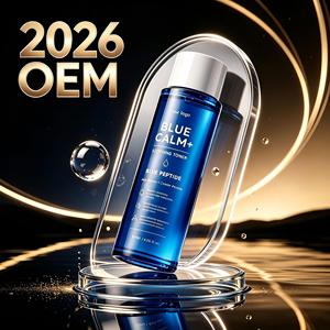 Tónico Calmante con Péptidos Azules de 120 ml, Fabricante OEM, Logotipo Personalizado, Empaque Personalizado, Fábrica de Origen ODM, Hidratante para Piel Sensible - Product Image 1