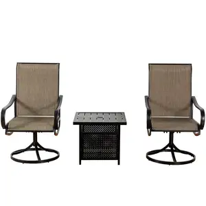 제조 업체 공급 간단한 현대 철 발코니 그물 천 게으른 의자 여름 야외 레저 싱글 의자