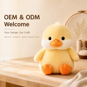 Peluche Anatra Personalizzata, Morbido Cucciolo di Anatra Imbottito, Simpatico Peluche Giallo per Bambini, Soffice e Abbracciabile, Dolce, Ingrosso OEM ODM - Product Image 1