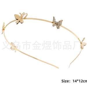 Butterfly <b>Headband</b> <b>Thin</b> Metal Hair Accessory Summer Casual Headdress HB006 - Product Image 5