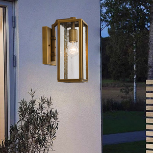 Modern Dış Mekan Su Geçirmez Demir LED Duvar Lambası Bronz Kaplama Asya Tasarımı Ev Lüks Koridor Avlu Villa Bahçe Balkon Kapısı İçin - Product Image 4