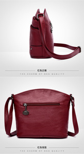 New Women Handbags Messenger Bag Ladies Handbag Triple <b>Zip</b> Pocket Large Crossbody Bag for Women - Product Image 3