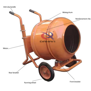 Mélangeur à béton portatif manuel compact pour chantier et usage domestique – Agitateur mobile - Product Image 6