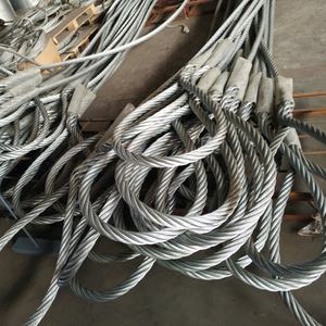 สลิงลวดเหล็กชุบสังกะสีแบบไม่มีรอยต่อ - ปลายสายแบบตาอ่อนสองชั้นสำหรับงานยกหนัก - Product Image 5