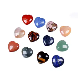 Wholesale quartz crystal stone lapis lazuli rose quartz heart shape rose quartz heart for reiki
