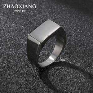 แหวนเรียบง่ายสำหรับผู้ชายจากโรงงานผลิตเครื่องประดับ  วัสดุสแตนเลส ชุบทอง/ดำ/เงิน  เครื่องประดับแฟชั่น ของขวัญ ไทเทเนียม - Product Image 2