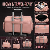 Bolsa de Viaje Acolchada Personalizada OEM con Funda para Carro Ligera y Almacenamiento Organizado para Viajes de Negocios, Fines de Semana y Desplazamientos Diarios
