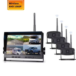 4CH kablosuz dikiz sistemi AHD1080P kamera 7/<span class=keywords><strong>9</strong></span>/10 inç monitör çeşitli minibüsler için MDVR araç geri görüş kamerası kiti, kamyonlar - Product Image 1