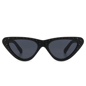 Clear Stone Gradient Cateeye Fashion Women <b>Sunglasses</b> <b>with</b> PC Frame and Acrylic Lenses Unisex Made in China - Product Image 2