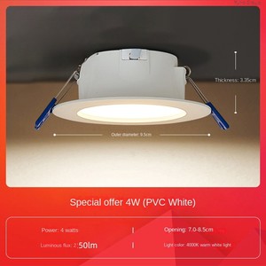 6W-24W Three-Color IP65 90mm LED Wall Embedded Ceiling <b>Light</b> for Home Office & Hotel <b>Small</b> Panel Lighting - Product Image 6