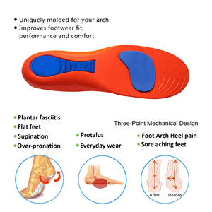 Orthèses de pied en PU, soutien de la voûte plantaire, <span class=keywords><strong>semelles</strong></span> orthopédiques pour <span class=keywords><strong>chaussures</strong></span>, <span class=keywords><strong>semelles</strong></span> orthopédiques de sport - Product Image 4
