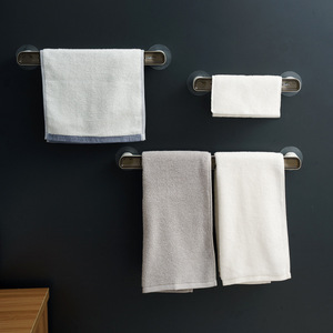 Ouyouke Wall Mounted Towel Rack 3.1cm Self Adhesive Single Bar For Bathroom Towel Holder - Product Image 2